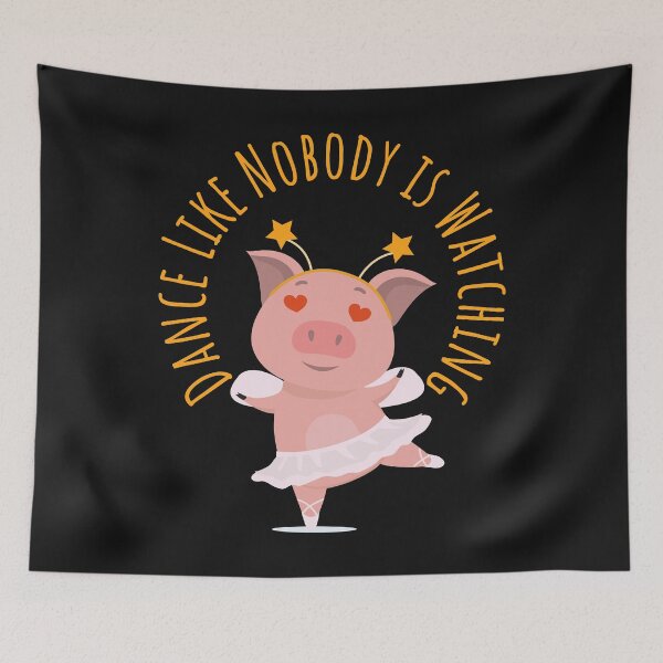 Item preview, Funny Pig Dance Like Nobody Is Watching - Ballet Pig Cute designed and sold by YerrouDesing.