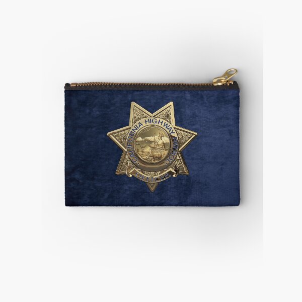Item preview, California Highway Patrol - CHP Police Officer Badge over Blue Velvet designed and sold by Serge Averbukh Art Studio.