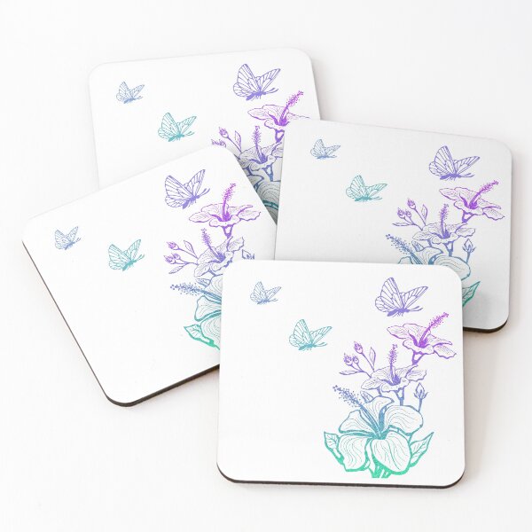 Item preview, Mariposas aterrizando en flor blanca designed and sold by Rani-art.