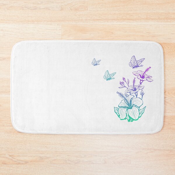 Item preview, Butterflies landing on flower-white designed and sold by Rani-art.