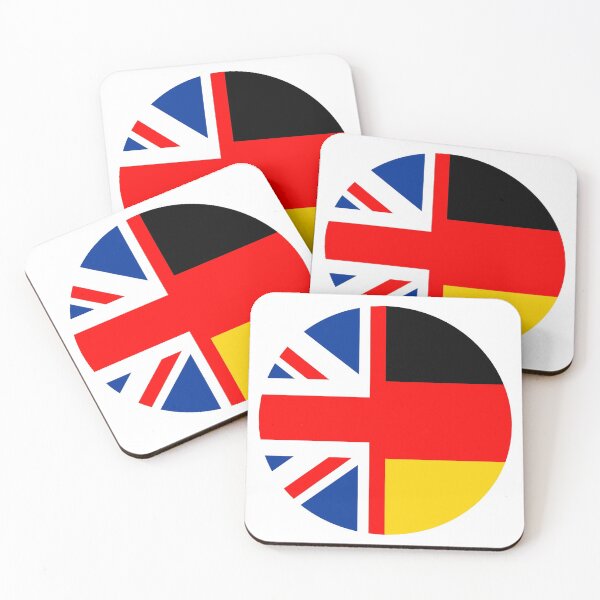 Item preview, united kingdom germany half flag designed and sold by tony4urban.