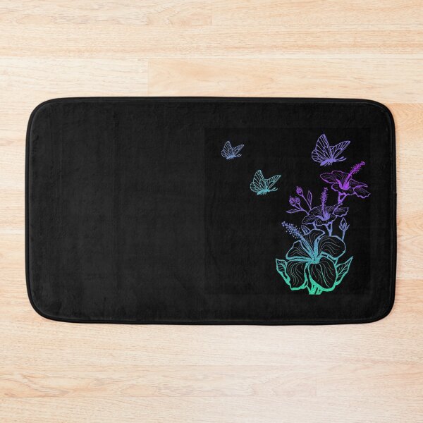 Item preview, Butterflies landing on flower-black designed and sold by Rani-art.