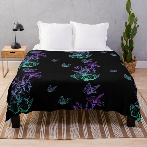Item preview, Mariposas aterrizando en flor-negro designed and sold by Rani-art.