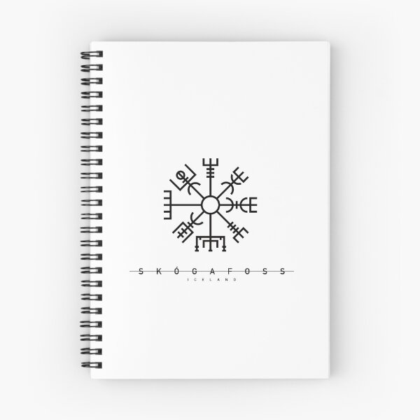 Item preview, Black Skógafoss Iceland Vegvisir Logo designed and sold by WASchaidler.