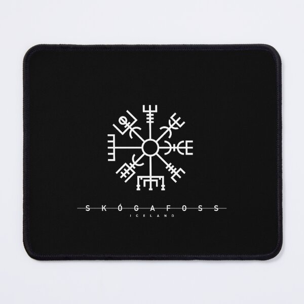 Item preview, White Skógafoss Iceland Vegvisir Logo designed and sold by WASchaidler.