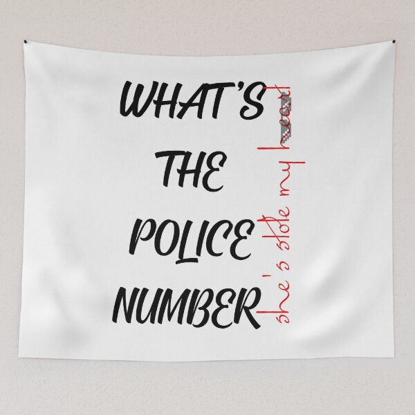 Item preview, Copie de What's the police number, he stole my heart designed and sold by Haitam771.