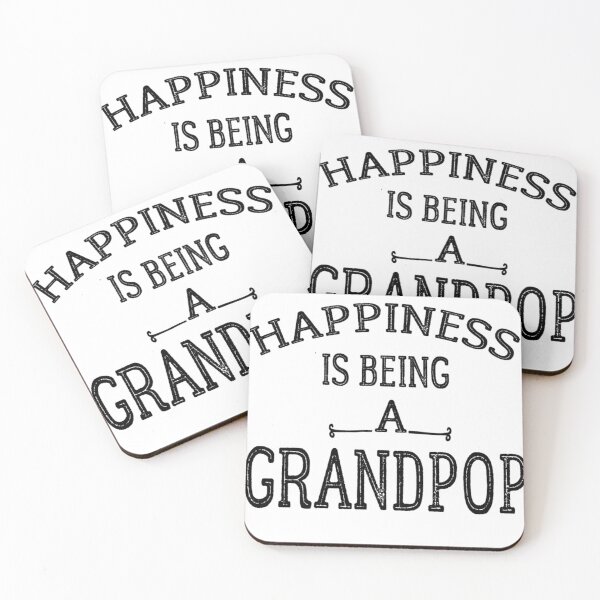 Item preview, Mens Happiness is Being a Grandpop | Dad and Grandpa Sticker designed and sold by LUXE SHIRT.