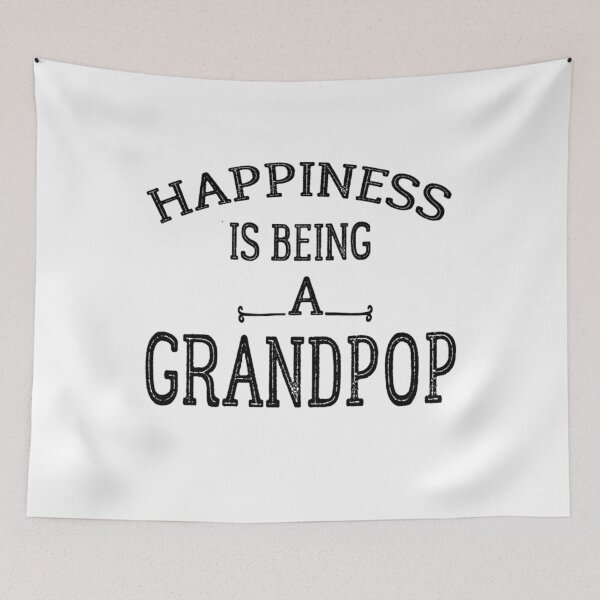 Item preview, Mens Happiness is Being a Grandpop | Dad and Grandpa Sticker designed and sold by LUXE SHIRT.
