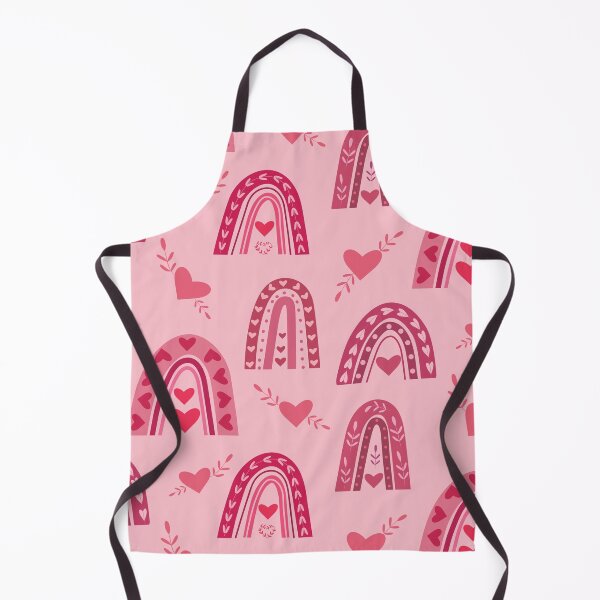 Item preview, Valentine red boho rainbow pattern with hearts and leaves   designed and sold by Yasminepatterns .