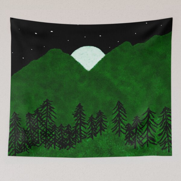 Item preview, Moonlit Mountains designed and sold by Leanne Morin.