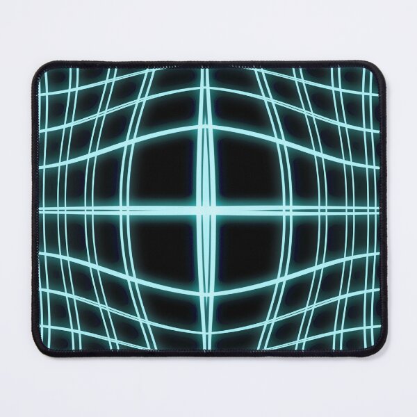 Item preview, Blue Glowing Grid Illusion Design designed and sold by robinsegg.
