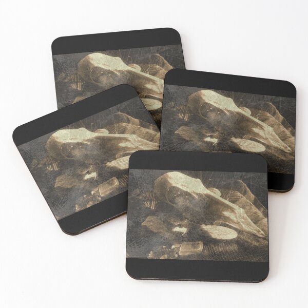 Item preview, Deer Skull Still Life With Minerals Distressed Photography Design designed and sold by EarthArtDesigns.