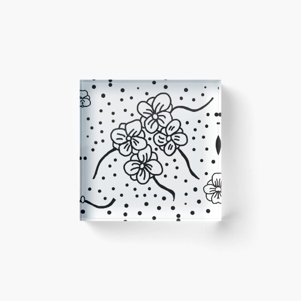 Item preview, Black and White Flowers designed and sold by RepeatCandy.