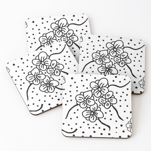 Item preview, Black and White Flowers designed and sold by RepeatCandy.