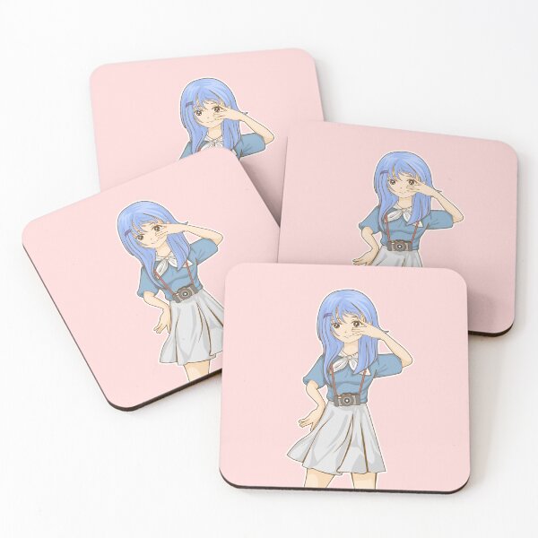 Item preview, Cute Camera Girly Anime Fans Blue Hair Kawaii Photography Photographer Anime Lady Women Girls Gift Idea  designed and sold by Dr.YesOrNo.