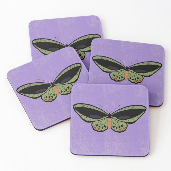 Item preview, Common green birdwing on purple designed and sold by TheBarefootMom.