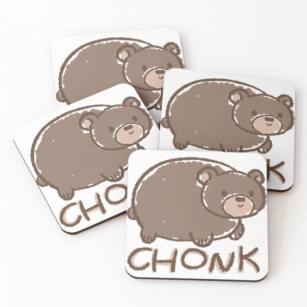 Item preview, Chonky Bear - Cute Kawaii Funny Meme Crayon Drawing designed and sold by BonBonBunny.