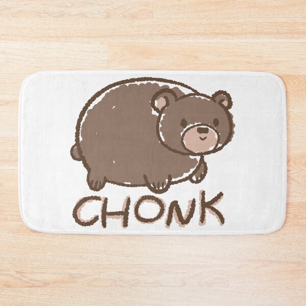 Item preview, Chonky Bear - Cute Kawaii Funny Meme Crayon Drawing designed and sold by BonBonBunny.