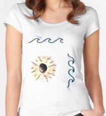 Beach day Women's Fitted Scoop T-Shirt