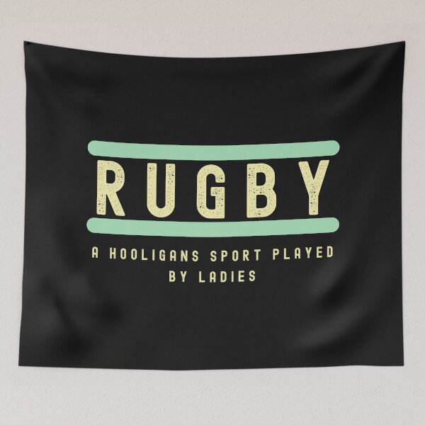 Item preview, Rugby-A Hooligans Deporte jugado por damas-Rugby divertido-Rugby-Rugby femenino designed and sold by SighFly52.