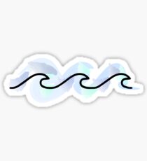 Watercolor Waves Sticker