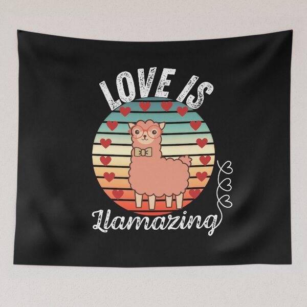 Item preview, Love is Llamazing-Cute llama loves with hearts designed and sold by AmeliaStore1.