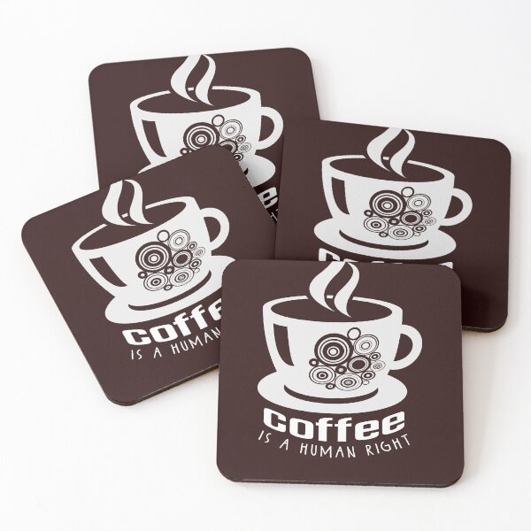 Item preview, Coffee is a human right - coffee lover designed and sold by Adam 7ea.