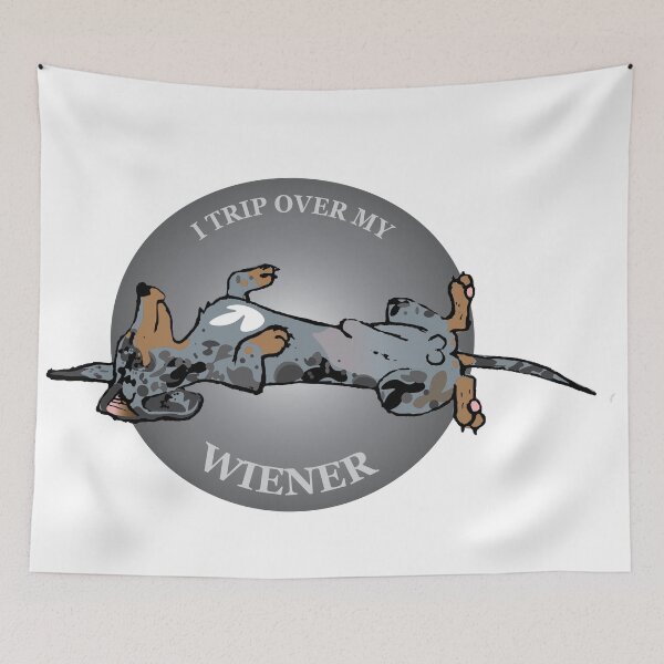 Item preview, I Trip Over My Wiener Dog Dapple designed and sold by EmmyArtkinson .