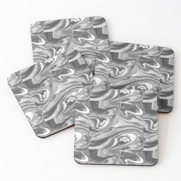 Item preview, Square Tile Marble Jasper And Agate Silver Gray Watercolor Texture I designed and sold by Irina Sztukowski.