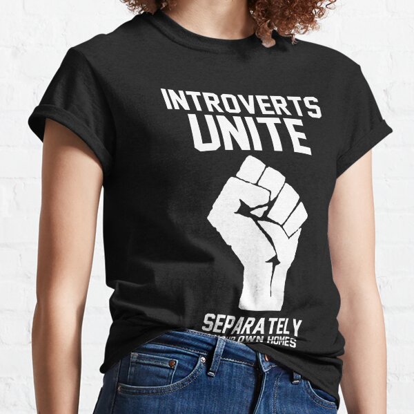 Introverts Unite Separately Funny Humor Novelty Youth Kids T-Shirt Tee 