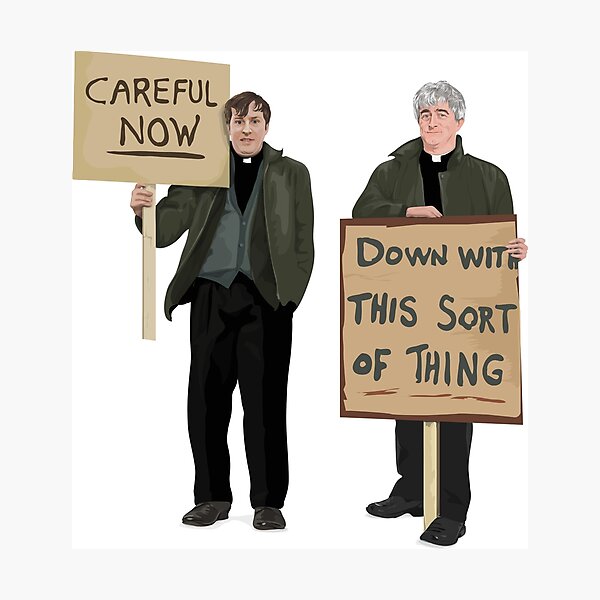 "DOWN WITH THIS SORT OF THING...Careful Now" Photographic Print