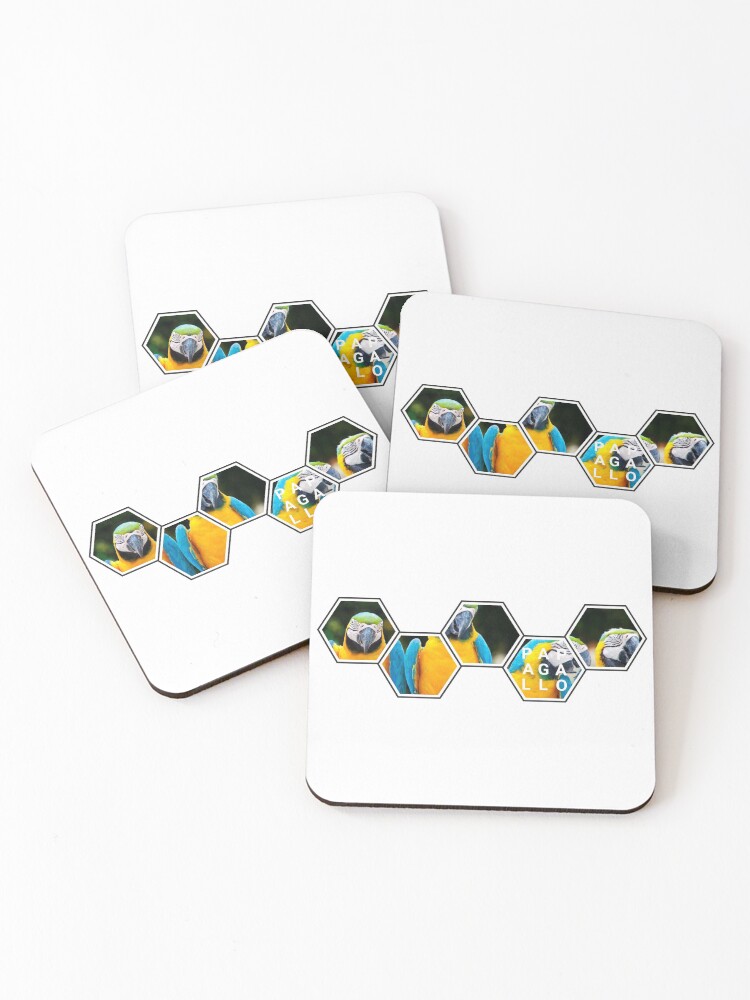 Thumbnail 1 of 5, Coasters (Set of 4), Papagallo Parrots designed and sold by RicardoPeragua.