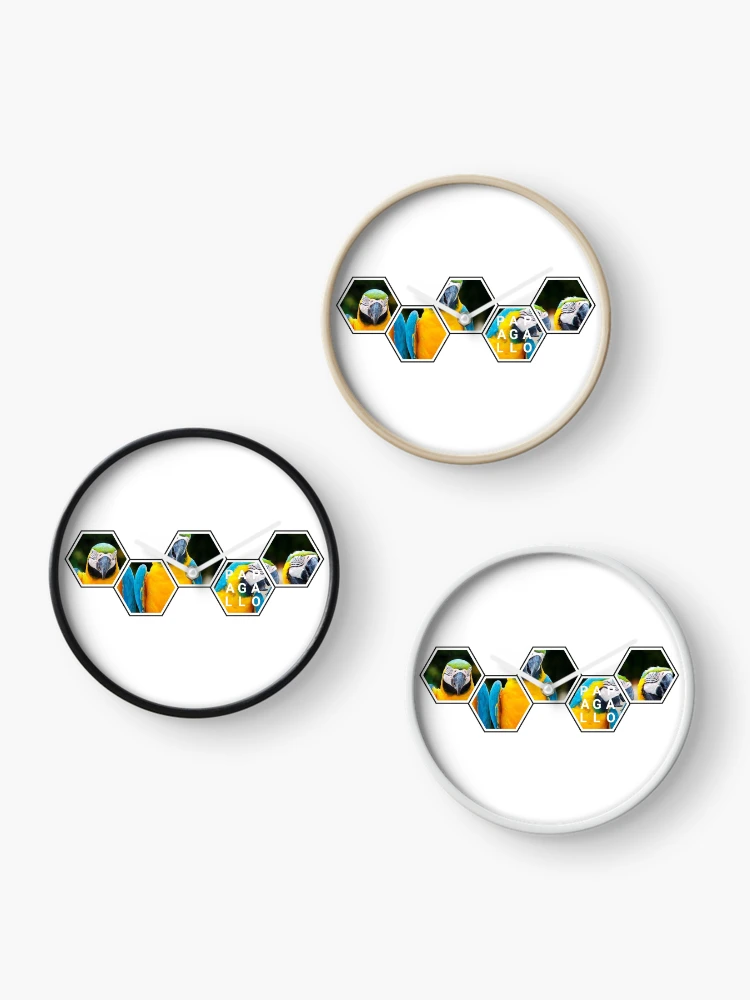 Thumbnail 3 of 4, Clock, Papagallo Parrots designed and sold by RicardoPeragua.
