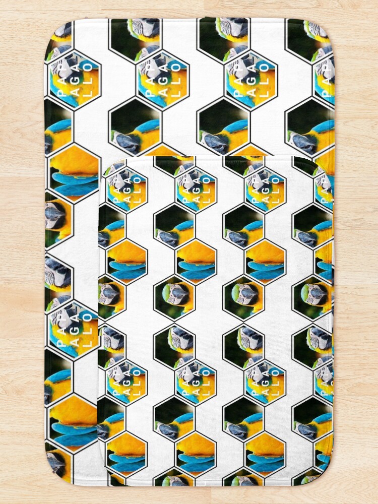 Thumbnail 5 of 6, Bath Mat, Papagallo Parrots designed and sold by RicardoPeragua.