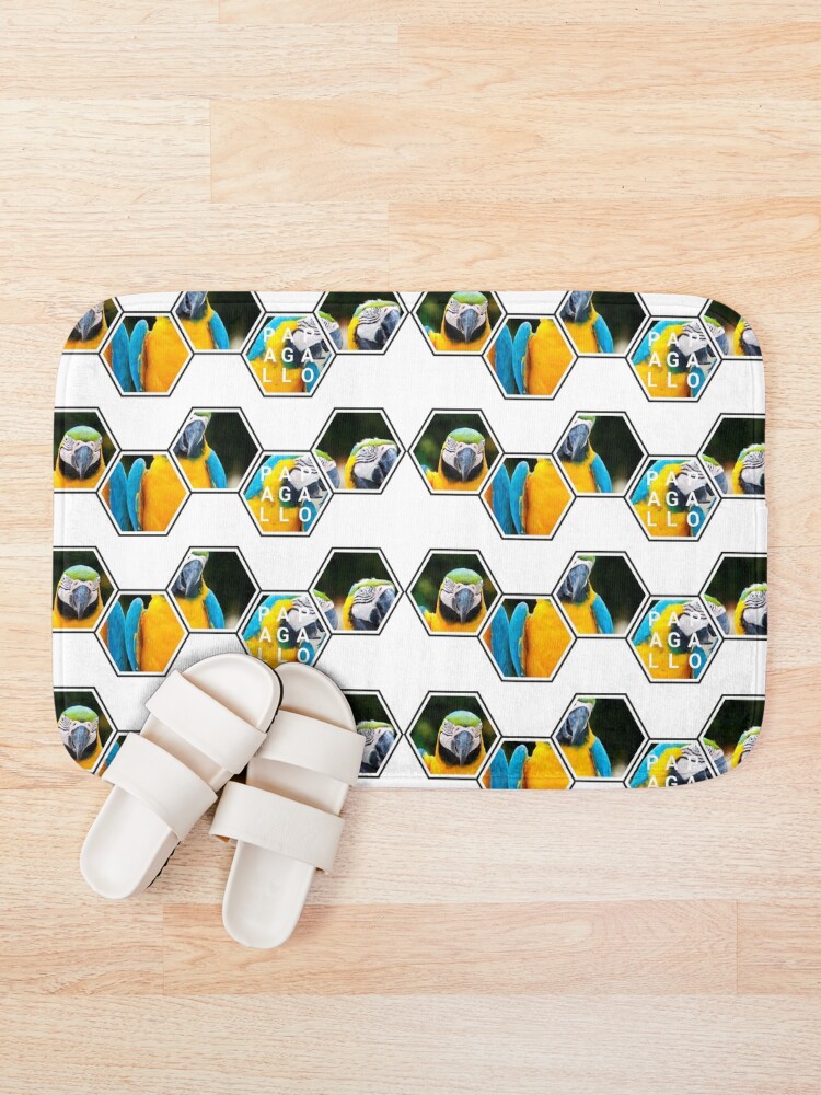 Thumbnail 1 of 6, Bath Mat, Papagallo Parrots designed and sold by RicardoPeragua.