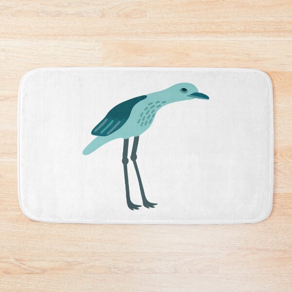 Item preview, Teal Bush-stone Curlew on White designed and sold by Digitaldingo.