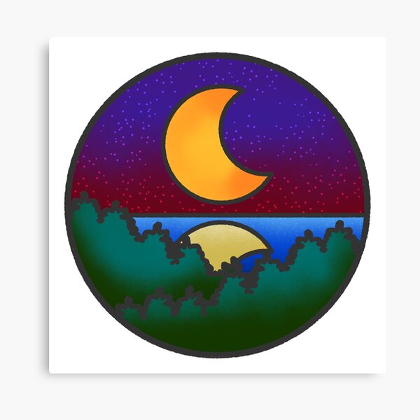 Moonset Canvas Print