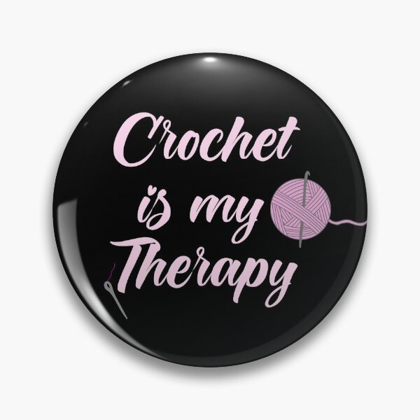 Item preview, Crochet is my therapy designed and sold by KaisPrints.