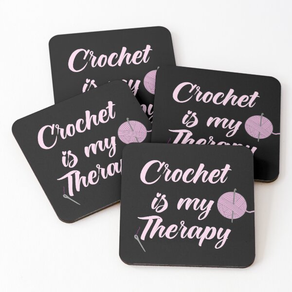 Item preview, Crochet is my therapy designed and sold by KaisPrints.