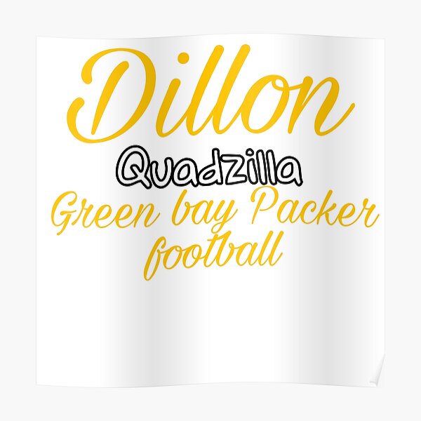 AJ Dillon Football Paper Poster Packers - Aj Dillon - Posters and Art  Prints