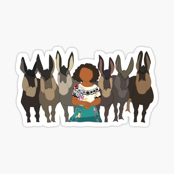 Item preview, Mirabel and donkeys designed and sold by chickensoupshop.