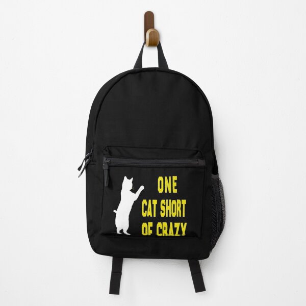 Item preview, of One Cat Short of Crazy cat design-Crazy Cat Mom designed and sold by i l u s ⭐⭐⭐⭐⭐ (150).