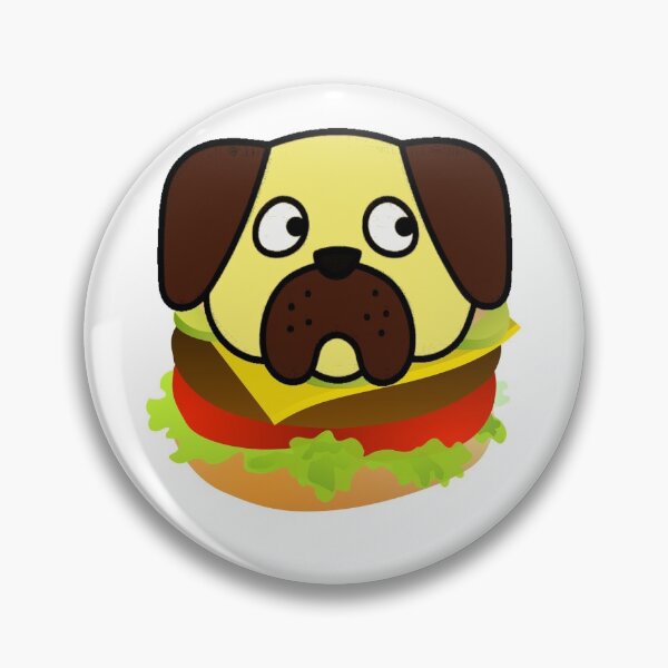 Item preview, Hamburger Dog. Funny Dog who Loves Hamburgers designed and sold by silviaol.