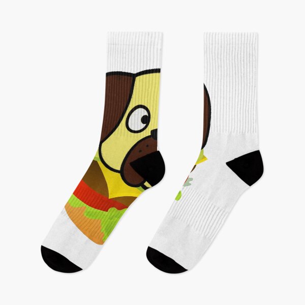 Item preview, Hamburger Dog. Funny Dog who Loves Hamburgers designed and sold by silviaol.