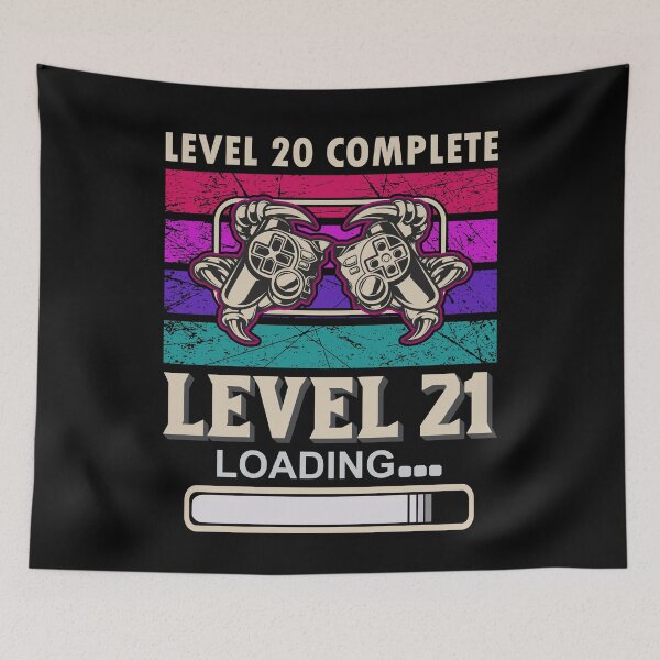 Item preview, Level 20 complete, Level 21 loading designed and sold by UglyBoyDesign.