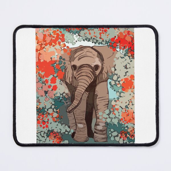 Item preview, Elephant Oil Painting in Warm Colors designed and sold by ALEXIA SPEEKS.
