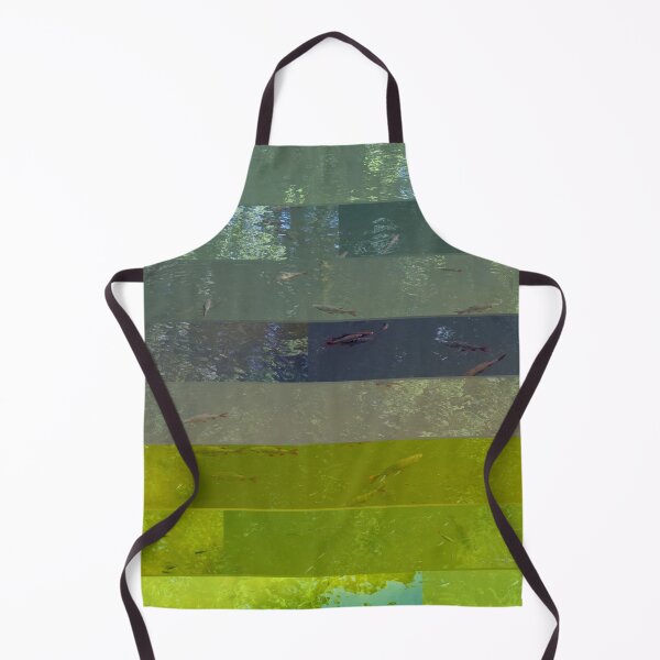 Item preview, Pond Paradise 00657 -- calm waves, delicate fish, bold bands of color designed and sold by PetraTrimmelArt.