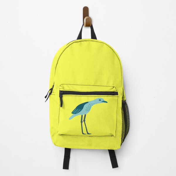 Item preview, Teal Bush-stone Curlew on Yellow designed and sold by Digitaldingo.