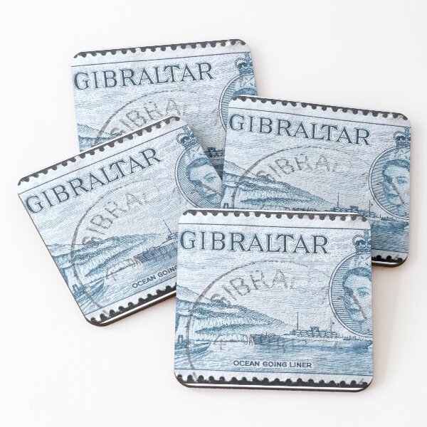 Item preview, Gibraltar Vintage Postage Stamp designed and sold by Factory57.