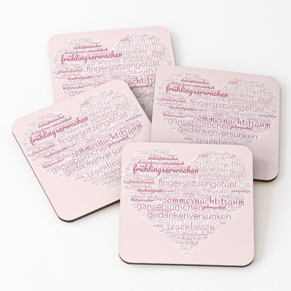 Item preview, Positive words in heart shape designed and sold by TaunusNetz.